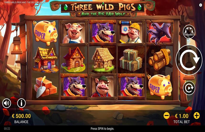 Three Wild Pigs and the Big Bad Wolf