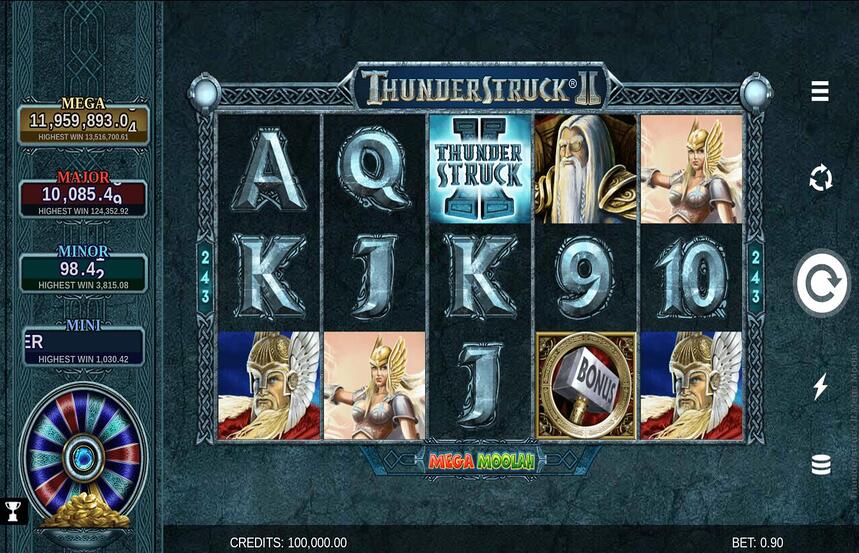 Thunderstruck 2 Mega Moolah