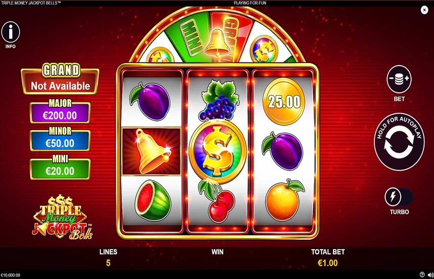 Triple Money Jackpot Bells