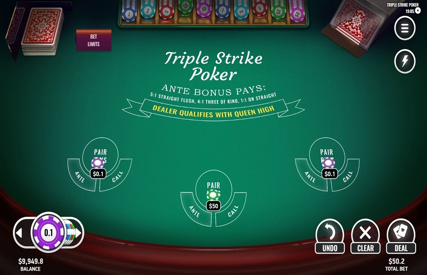 Triple Strike Poker