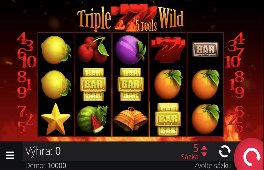 Triple Wild Seven 5 Reels