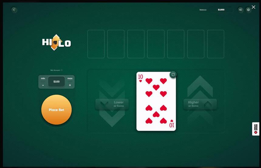 Turbo Games Hi Lo