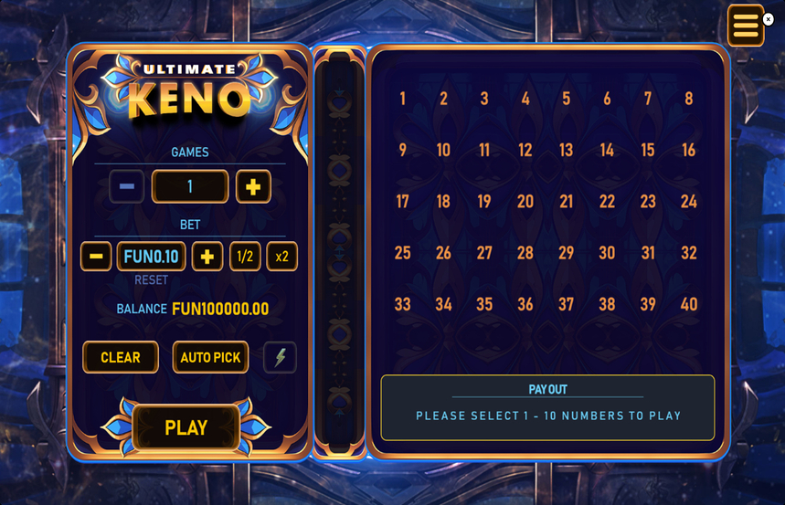 Ultimate Keno