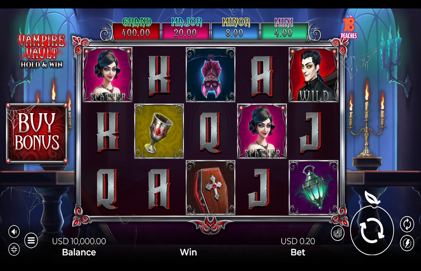Vampire Vault Hold and Win