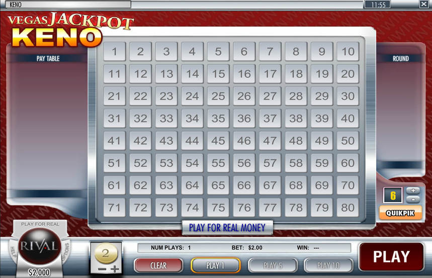 Vegas Jackpot Keno