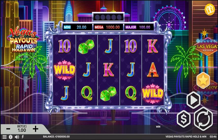 Vegas Payouts Rapid Hold and Win