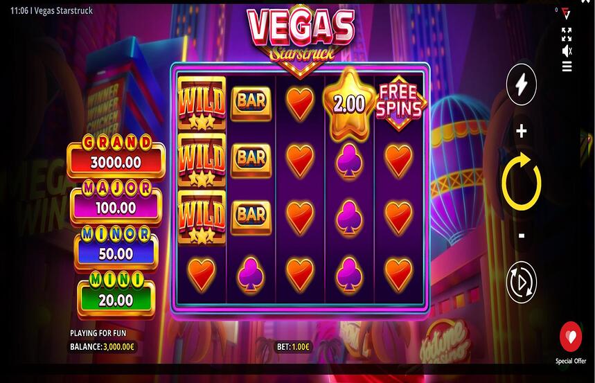 Vegas Starstruck Running Wins
