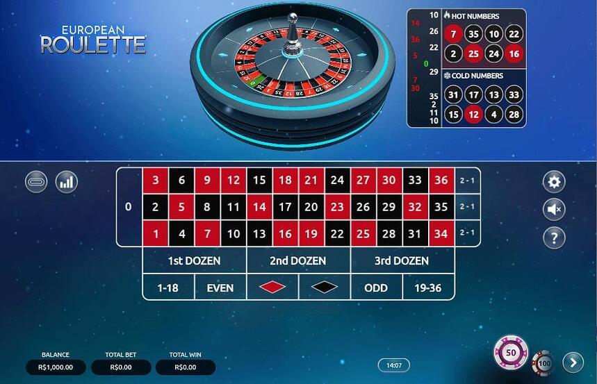 Vibra Gaming European Roulette