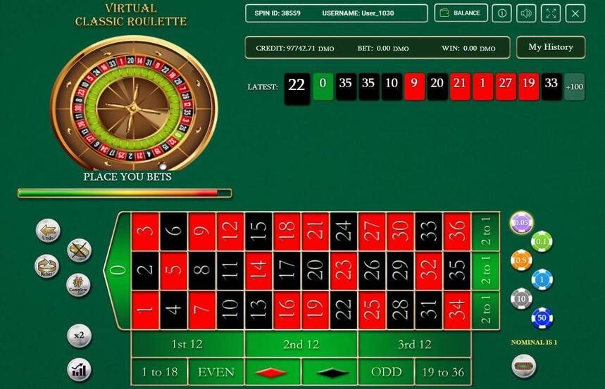 Virtual Classic Roulette