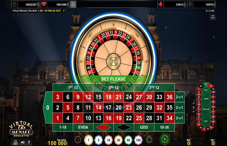 Virtual Monaco Roulette