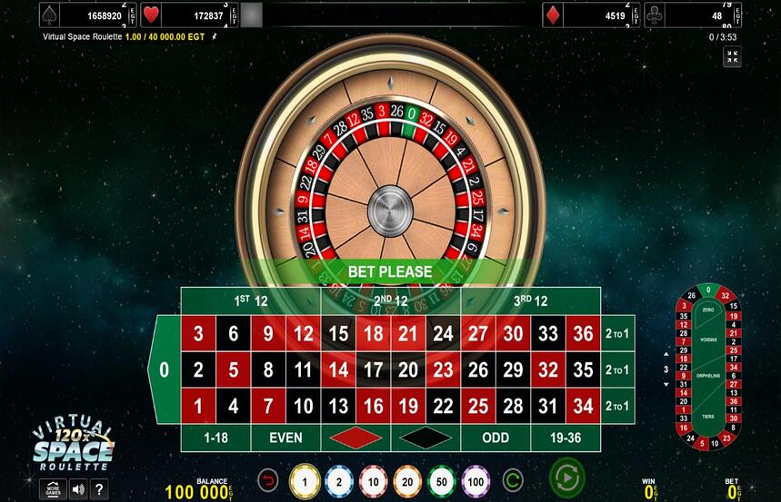 Virtual Space Roulette