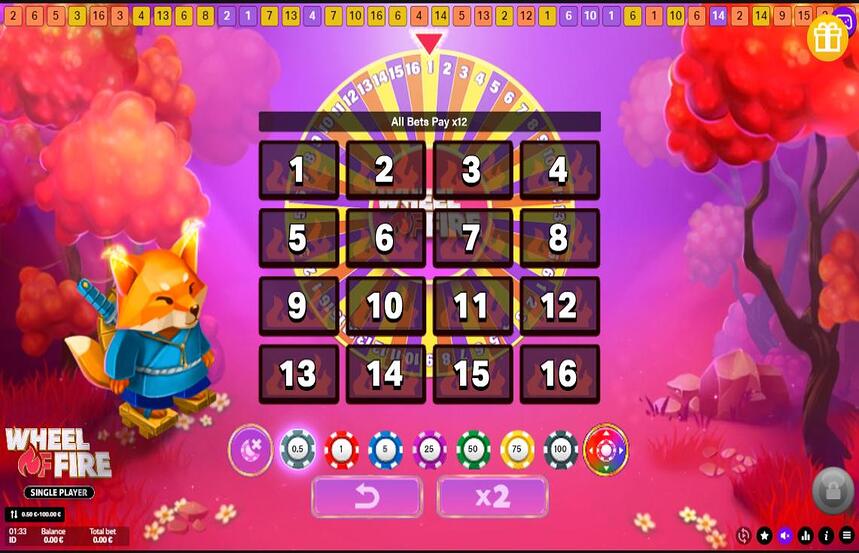 Wheel of Fire Single Player