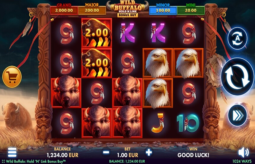 Wild Buffalo Hold n Link Bonus Buy