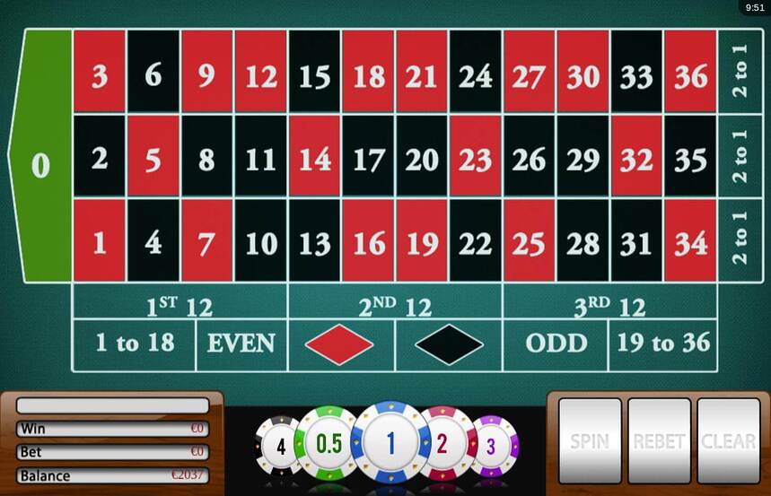 Wizard Games European Roulette