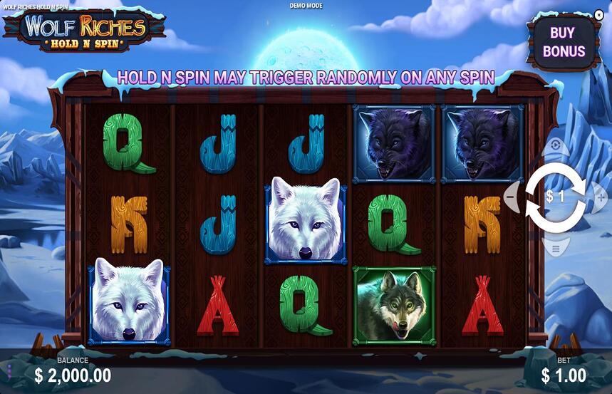 Wolf Riches Hold n Spin