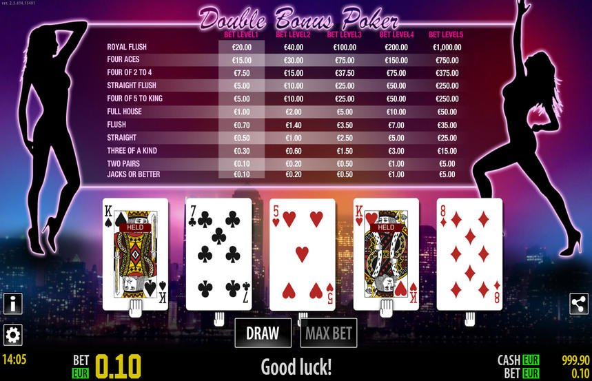 World Match Double Bonus Poker