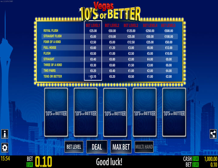 World Match Tens or Better