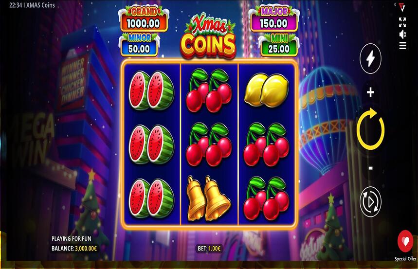 Xmas Coins Running Wins